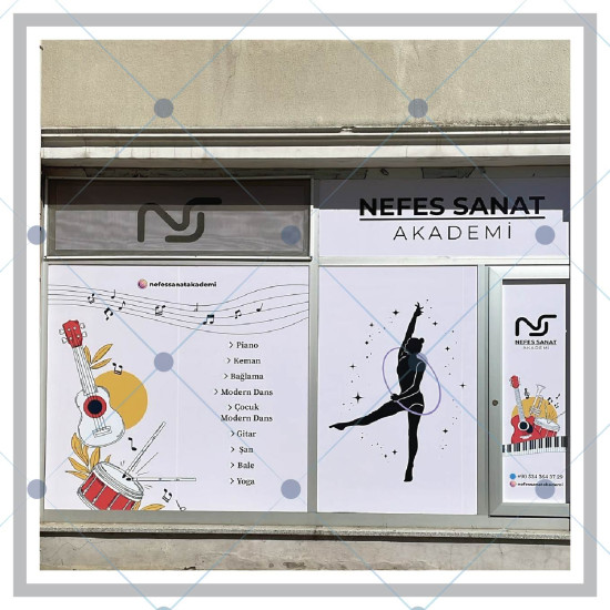 One Way Vision (delikli folyo) kaplama