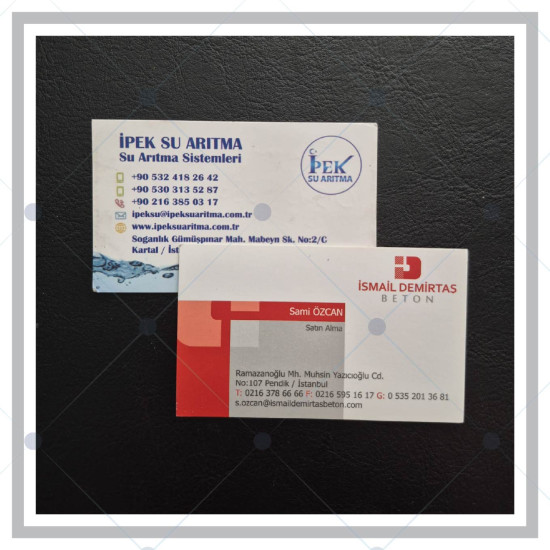 Standart 350 gr Mat Kuşe Kartvizit