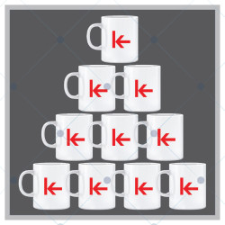 Firmalara özel toptan baskılı kupa bardak bk003